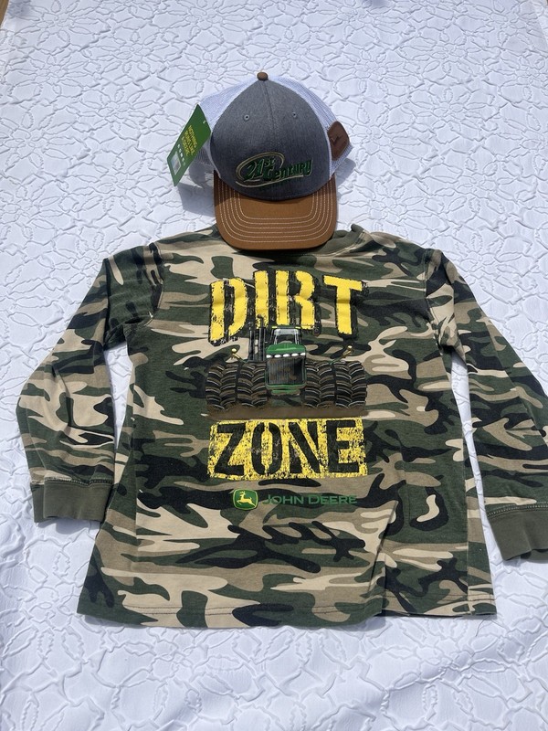 John Deere 21st Century Hat Cap will include camouflage John Deere shirt.