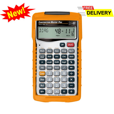 Construction Master Pro Advanced Feet Inch Fraction Calculator for Contractors