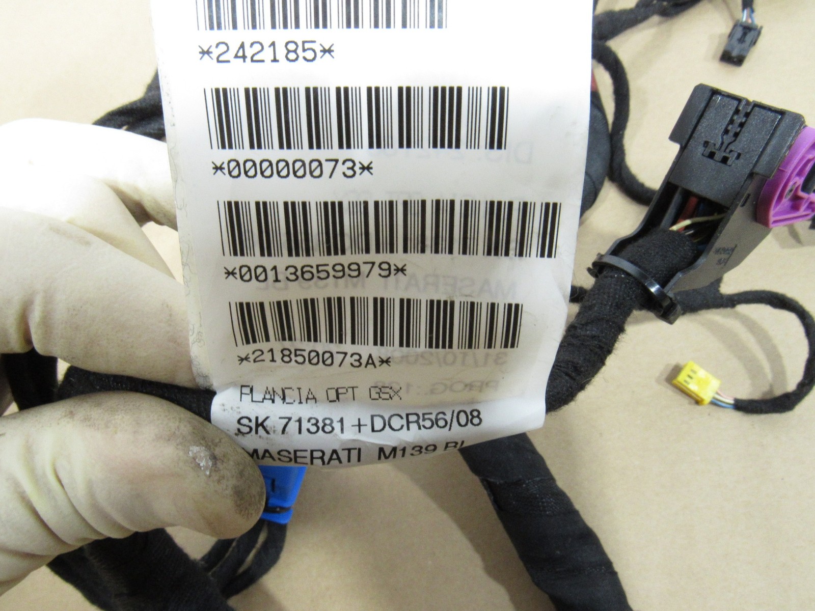 08-12 Maserati Granturismo S 2010 Dashboard Dash Wiring Wire Cable Harness ^:Y
