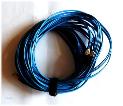 20m SC/-SC Glasfaser Patchkabel, Duplex 50/125, Lichtwellenleiter blau /grau