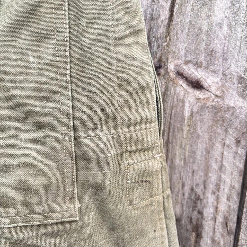 Pantalones de moto militares franceses vintage años 40 50 pantalones de lona despacho piloto Foto 3 de 4