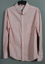 Men  s Goodfellow  Co.Plaid Pink Long Sleeve/Button Up Dress Shirt.sz M