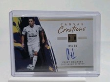 Clint Dempsey 2021-22 Panini Impeccable Canvas Creations On Card Auto 09/10 USA