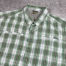 Eddie Bauer Travex Button Up Shirt Mens XXL Plaid Lightweight Outdoors