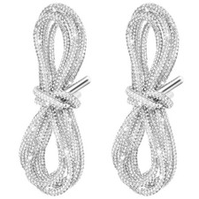 2 Pcs Rhinestone Shoe Strings Sparkly Shoelaces Drawstring Cords for Sneackers