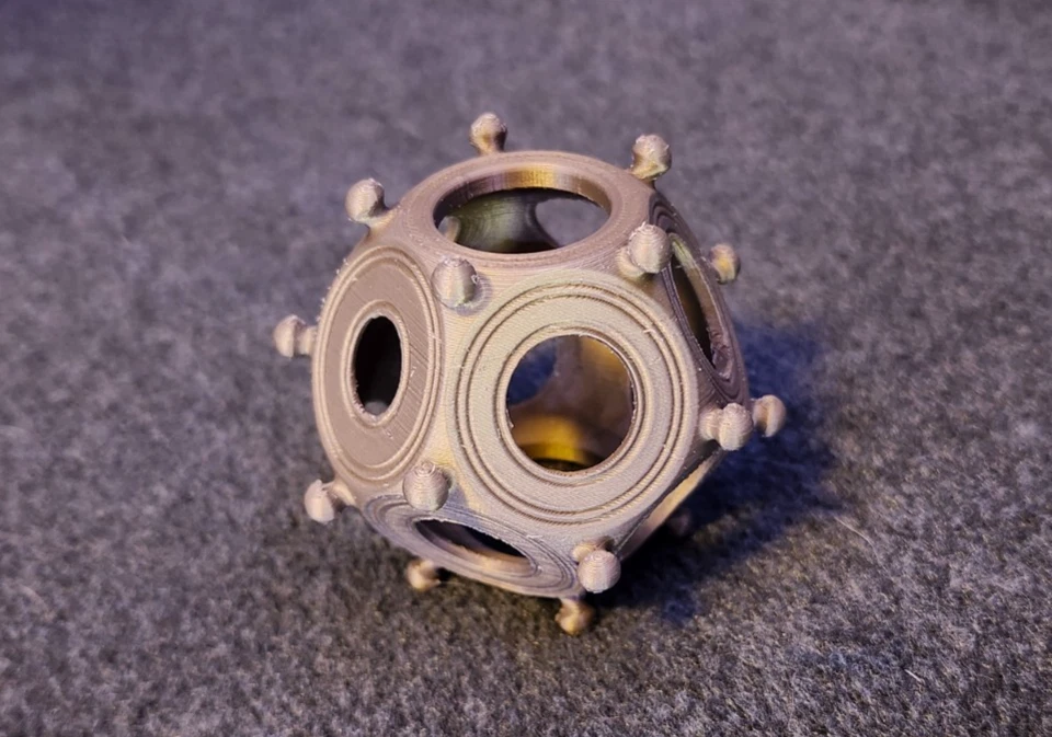 3D Printed Roman Dodecahedron - Small - Image 3 of 4