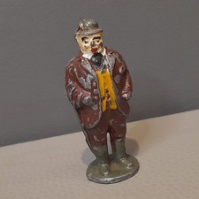 Vintage Lead Figure Country Gentleman Master Bowler Hat Made In England JoHillco