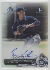 2017 Bowman Draft Chrome Pick Refractor 322/499 Sam Carlson #CDA-SC Auto 8k4