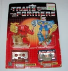 Vintage G1 Transformers Ramhorn Eject Cassette Tape Robot Gold Guns Hasbro 1985