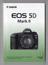 Canon EOS 5D Mark II Genuine Camera Instruction Manual / Guide In English