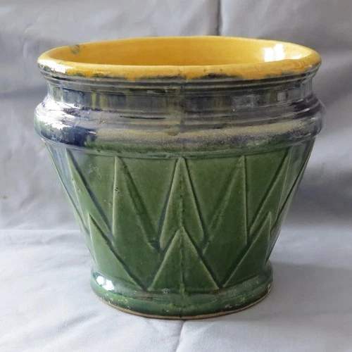 Vintage Deco McCoy Blended Glaze Art Pottery 7" Jardiniere