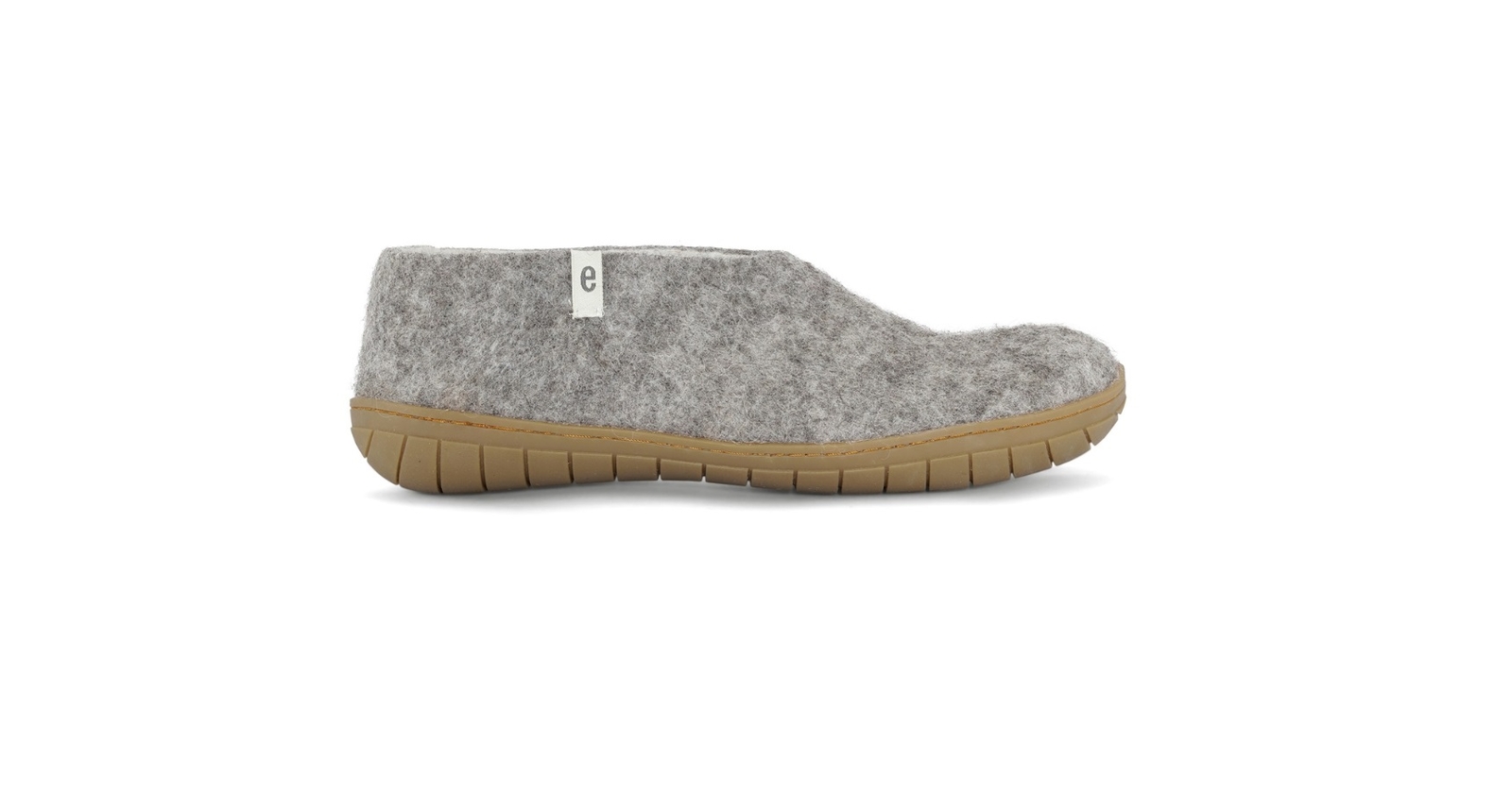 SAOLA scarpa egos copenhagen feltro classica suola in gomma in lana di pecora grigio naturale