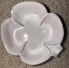VTG FRANKOMA Mini Four Leaf Clover Dish White Glaze