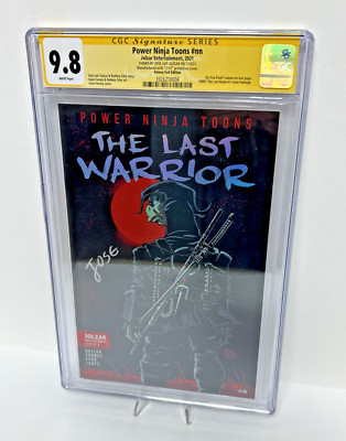 Power Ninja Toons #1 The Last Warrior #2/15 Ronin #1 Homage Guizar Sig CGC 9.8