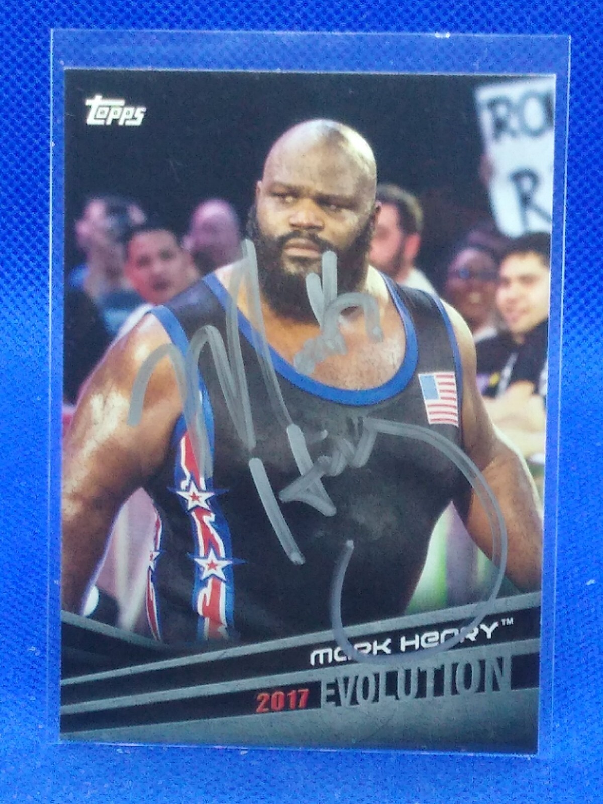 AUTOGRAPH Mark Henry 2018 Topps WWE Evolution #E-34