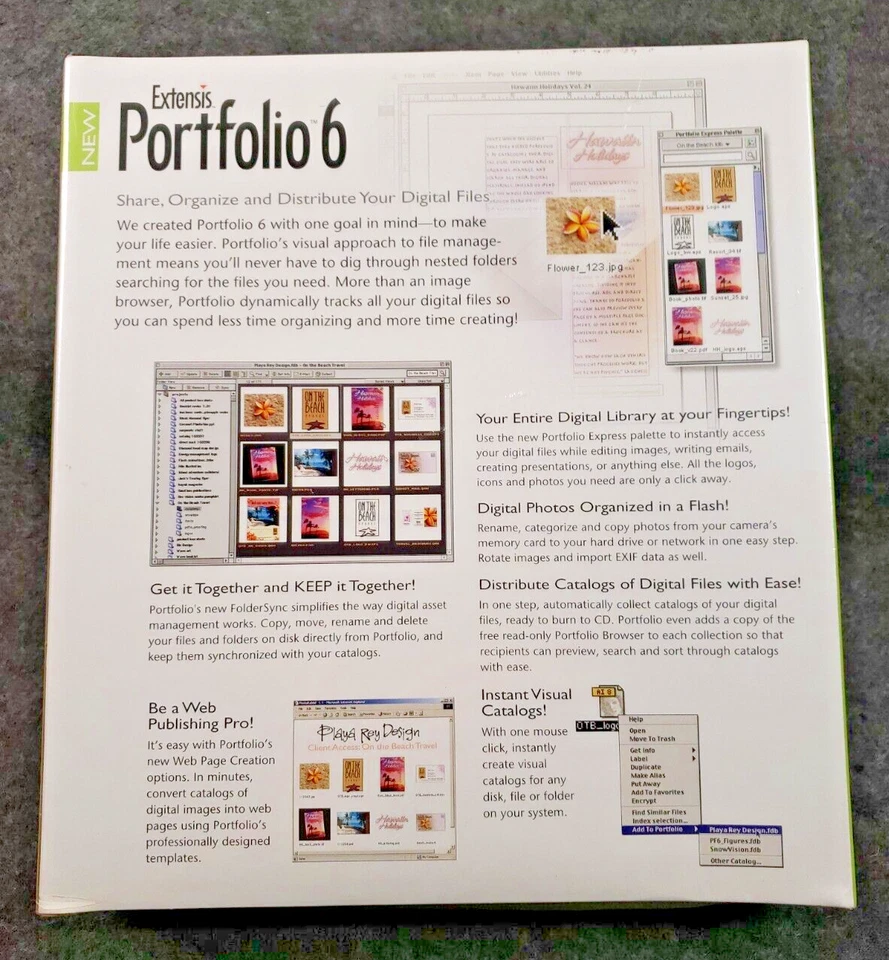 Extensis Portfolio 6 MAC/PC CD digital asset management photo library (Slf3-2) - Image 2 of 4