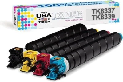 MADE IN USA TONER Compatible Toner for Kyocera TK8337, TASKalfa 3252ci, 3253ci (CMYK)