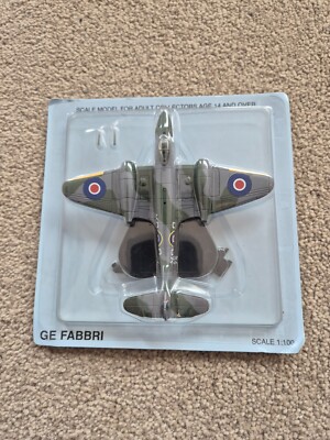 ATLAS GE FABBRI GLOSTER METEOR 1:100 Diecast Flugzeug Modell