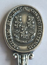 Vintage Souvenir Spoon US Collectible Sigillum Republicae Connecticut
