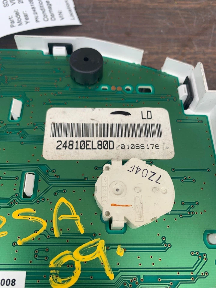 ✅ 2009 Nissan Versa velocímetro PN:24810El80D fabricante de equipamento original 142000 milhas - Imagem 3 de 4