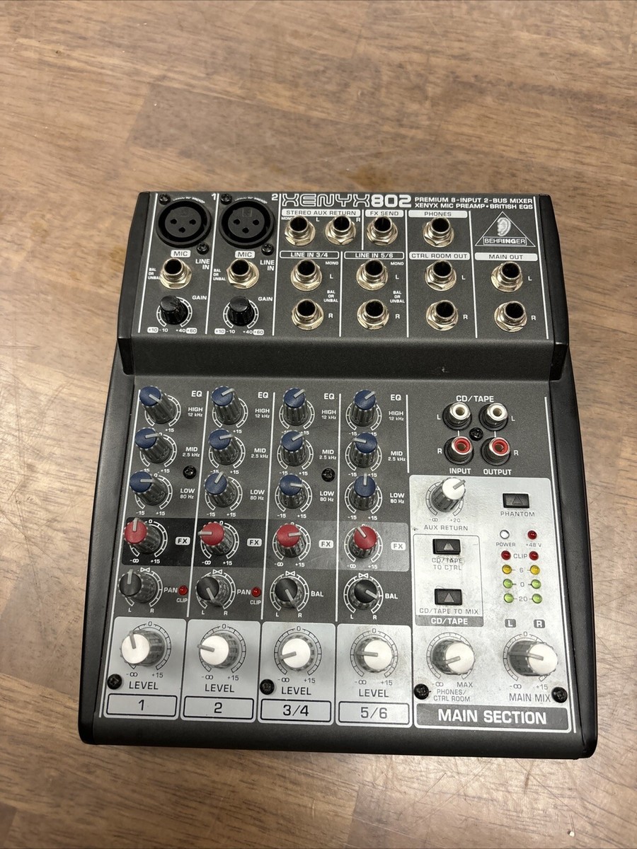 Behringer アナログミキサー 8チャンネル XENYX 802 Behringer | Product | 802
