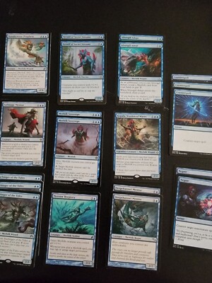 Mtg Mono Blue Merfolk Modern Merfolk Deck 60 card ready to use | eBay