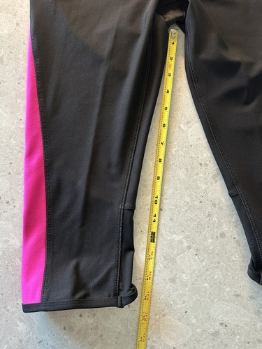 Cascade Sports Performance Capris Leggings Womens Size L - Black/Pink/Orange - Picture 9 of 13