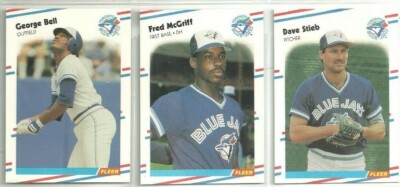 1988 Fleer Glossy Toronto Blue Jays 30-card Team Set  David Wells RC