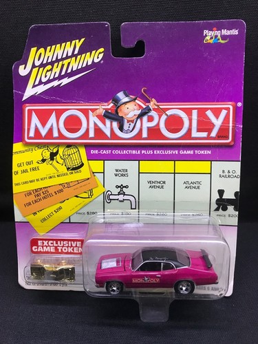 Johnny Lightning Pop Culture Monopoly - Chevrolet Schoolbus 1:64 Con Token, Edizione Limitata 2020 - Foto 2