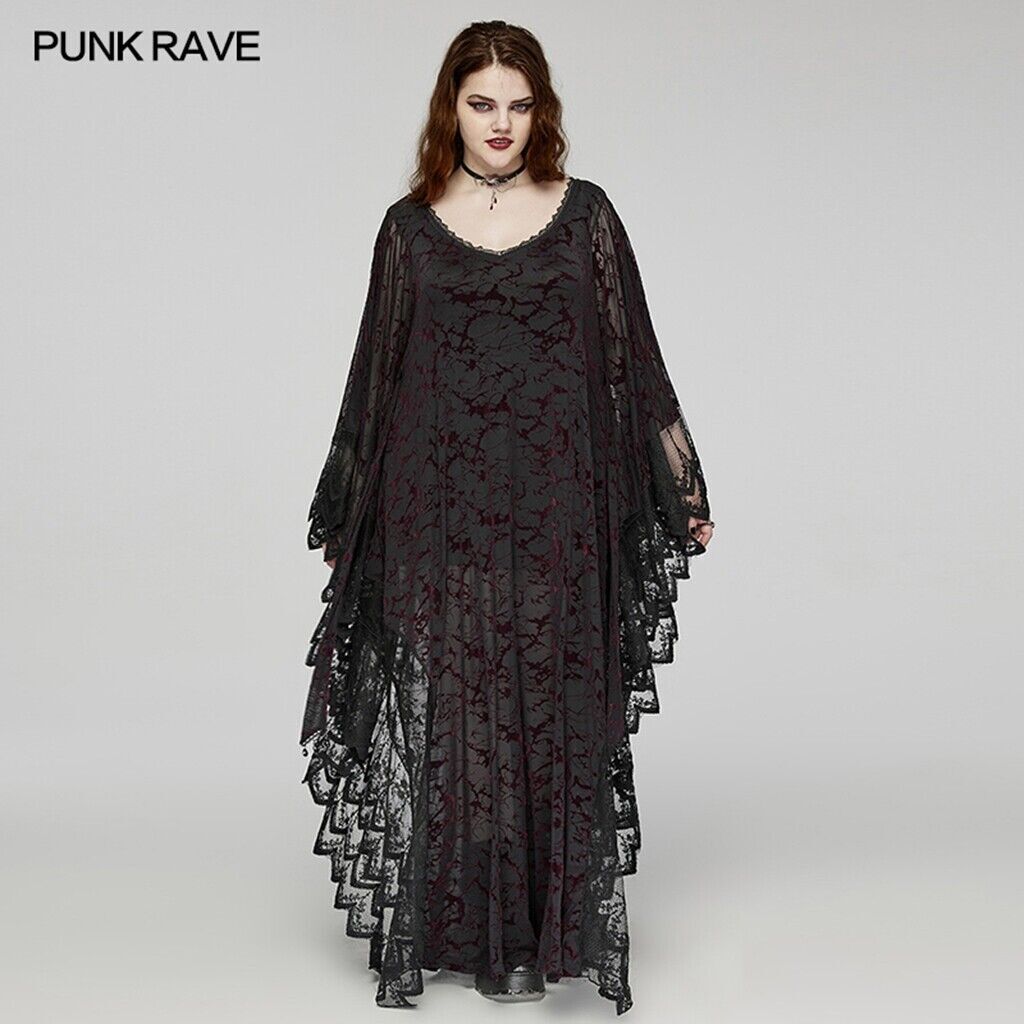 Witchy Woman Bat Sleeve Dress [Plus Size]