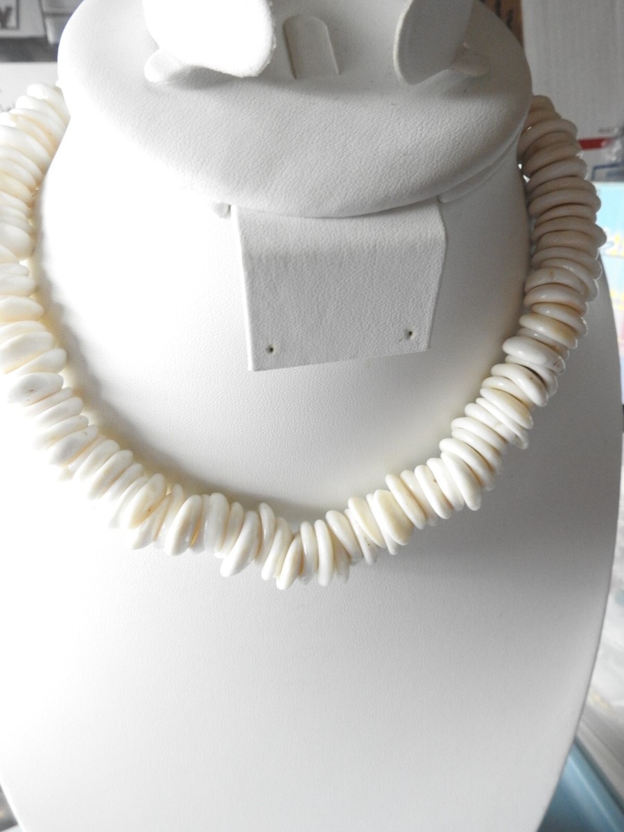 Amazing Old Puka Shell Beaded Beach Necklace Vintage