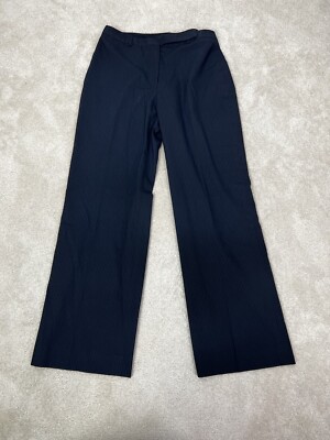 Louben Pants Womens 30 X 30 Blue Flat Front Pin Stripes Ladies Dress Slacks  | eBay