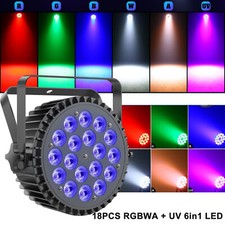 270W Par Light RGBW UV 6 in 1 18 LED Stage Beam Light DJ Club Bar Party Lighting