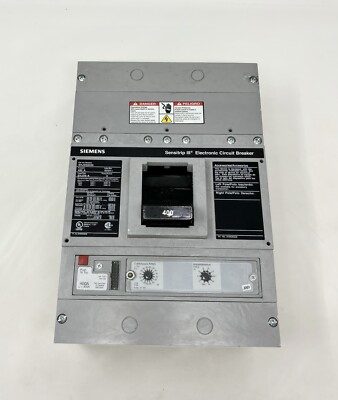 SHJD69400 - SIEMENS CIRCUIT BREAKER 400A 3POLE 600VAC ( No Factory Carton )