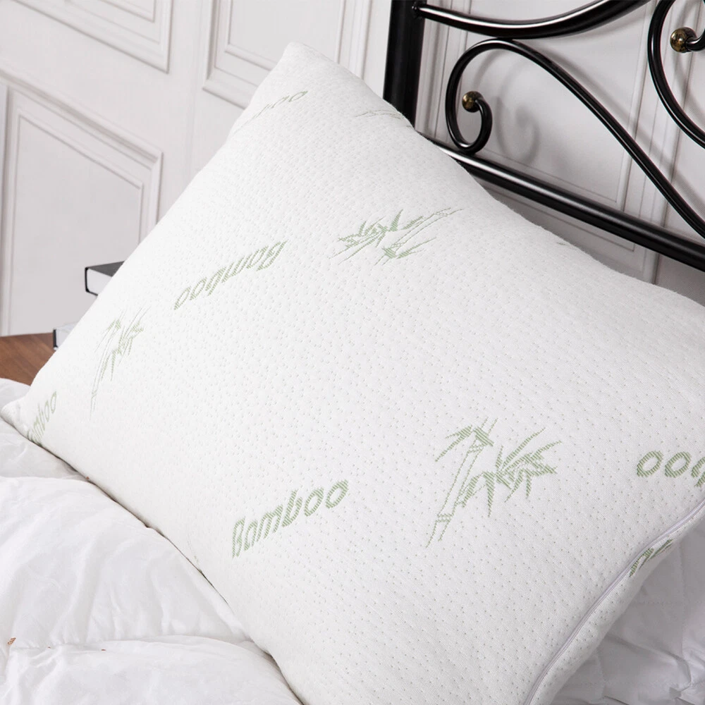 Bamboo Memory Foam Pillow Hypoallergenic Washable Cover King or