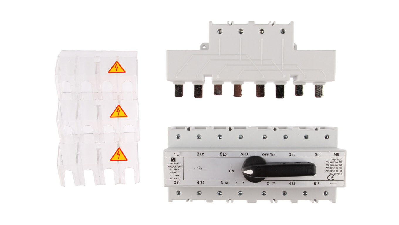 Mains-generator switch 160A 3P + N (N pole inseparable) PRZK-3160NW02 /T2UK