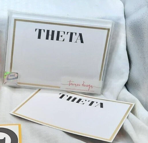 Tarjetas de notas griegas en blanco Kappa Alpha Theta - 30 tarjetas - 2 diseños Foto 4 de 4