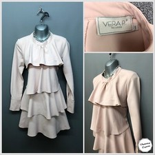 Vera P by Lucca Pink Layered Dress 10-12 EUR 38-40 Stertchy Occasion