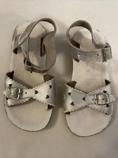 Sun-San Salt Water Sweetheart Silver Sandals 10