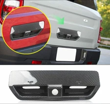 For 2021-2023 Ford Bronco Sport Carbon ABS Tailgate Rear Trunk Door Handle Trim