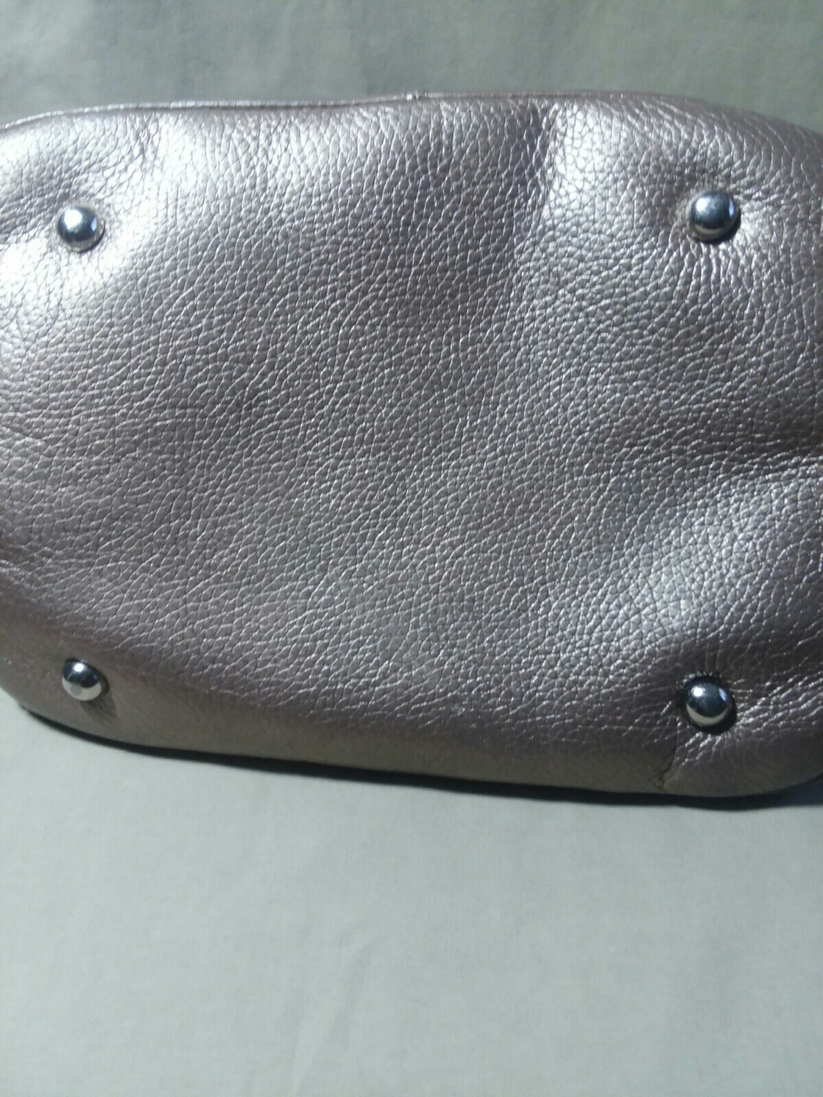 Tignanello Metallic Light Brown Pebbled Leather B… - image 6