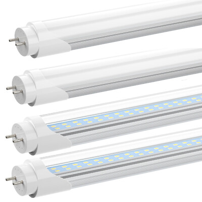 4FT T8 G13 LED Garage Light Bulb 28W 4 Foot LED Shop Light Tubes 6000K 4~25 Pack
