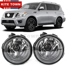 New Pair Fog Lights For Nissan Armada Exclusive Platinum Reserve SL SV 2017-2020