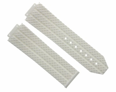 24MM SILIKON GUMMIBAND GURTVERSCHLUSS FÜR 44-45 MM H BUBLOT FUSION UHR WEISS TQ