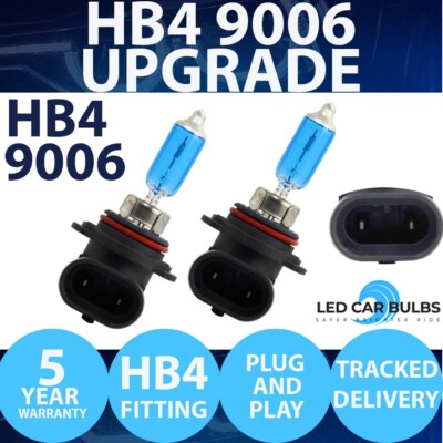 2 X 9006 HB4 100W 12V XENON SUPERWEISS 6000K ABBLENDLICHT NEBELSCHEINWERFER HALOGEN 80W