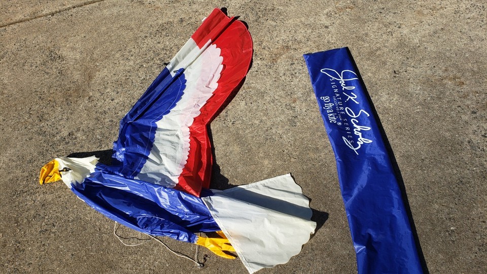 Rare Patriot Eagle Kite by Joel K. Scholz 8 Ft Kite Large 3D 96