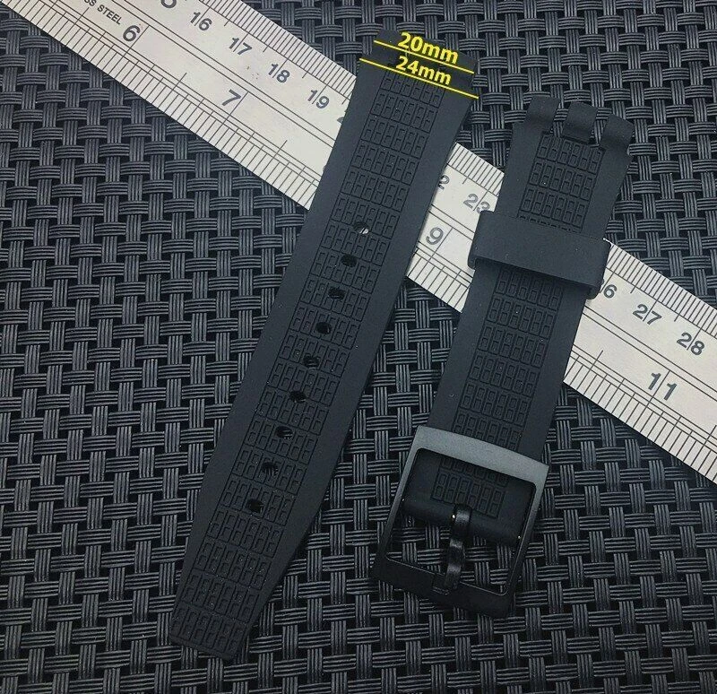 Cinturino orologio 20*24mm per Swatch IRONY SCUBA 200 gomma siliconica - Immagine 2 di 4