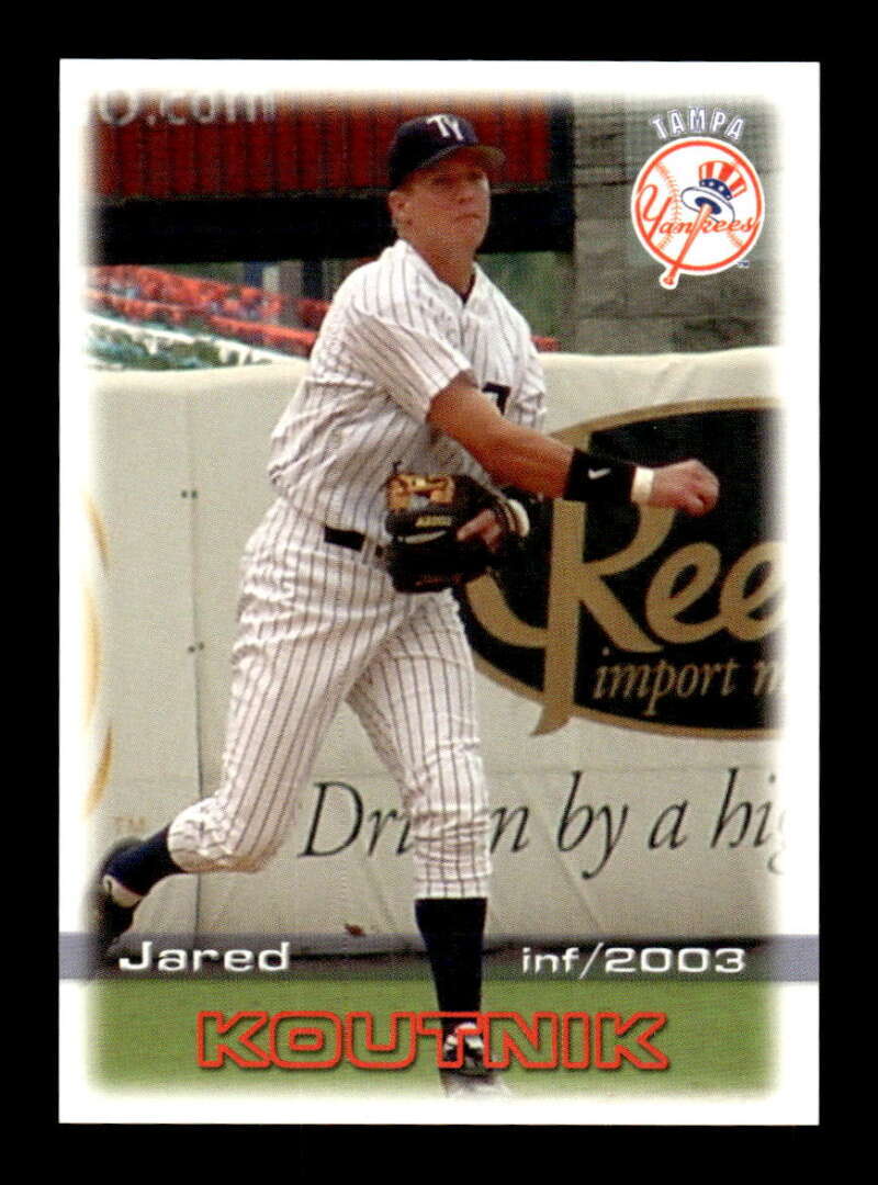 2003 Grandstand Tampa Yankees #16 Jared Koutnik NM Near Mint