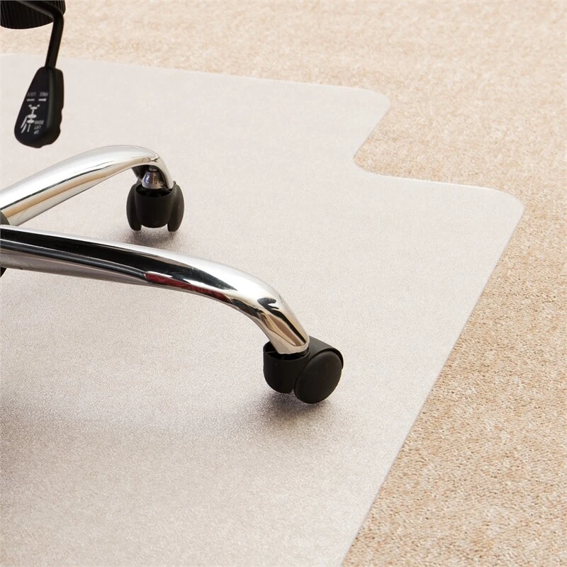 Floortex Polycarbonate Lipped Chair Mat for Carpets Clear Size 35
