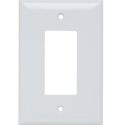 (20-PACK) PASS & SEYMOUR SP26-W 1 GANG SNAP ON or SCREW DECO WALL PLATE *S65